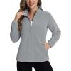 imageTACVASEN womens Women Fleece CoatLight Grey