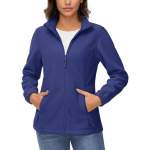 imageTACVASEN womens Women Fleece CoatRoyal Blue
