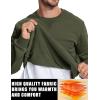 imageTACVASEN Mens Crewneck Sweatshirt Fleece Lined with Pocket Winter Warm Midweight Casual Long Sleeve Pullover SweatshirtArmy Green