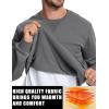 imageTACVASEN Mens Crewneck Sweatshirt Fleece Lined with Pocket Winter Warm Midweight Casual Long Sleeve Pullover SweatshirtDark Gray Floral