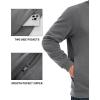 imageTACVASEN Mens Crewneck Sweatshirt Fleece Lined with Pocket Winter Warm Midweight Casual Long Sleeve Pullover SweatshirtDark Gray Floral