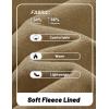 imageTACVASEN Mens Crewneck Sweatshirt Fleece Lined with Pocket Winter Warm Midweight Casual Long Sleeve Pullover SweatshirtKhaki