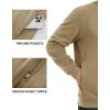 imageTACVASEN Mens Crewneck Sweatshirt Fleece Lined with Pocket Winter Warm Midweight Casual Long Sleeve Pullover SweatshirtKhaki