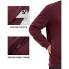 imageTACVASEN Mens Crewneck Sweatshirt Fleece Lined with Pocket Winter Warm Midweight Casual Long Sleeve Pullover SweatshirtWine Red