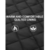 imageTACVASEN Mens Flannel Jacket with Hood Quilted Lined Plaid Shirts Jacket Cotton Long Sleeve Button Down Shirt ShacketBlack