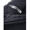 imageTACVASEN Mens Flannel Jacket with Hood Quilted Lined Plaid Shirts Jacket Cotton Long Sleeve Button Down Shirt ShacketBlack