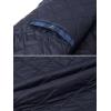 imageTACVASEN Mens Flannel Jacket with Hood Quilted Lined Plaid Shirts Jacket Cotton Long Sleeve Button Down Shirt ShacketBlue Grey