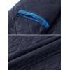 imageTACVASEN Mens Flannel Jacket with Hood Quilted Lined Plaid Shirts Jacket Cotton Long Sleeve Button Down Shirt ShacketColor Blue