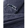 imageTACVASEN Mens Flannel Jacket with Hood Quilted Lined Plaid Shirts Jacket Cotton Long Sleeve Button Down Shirt ShacketNavy