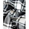 imageTACVASEN Mens Flannel Shirt Long Sleeve Plaid Shirts Cotton Lightweight Casual Button Down Work Shirt with 2 PocketsBlack Grey