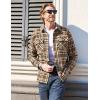 imageTACVASEN Mens Flannel Shirt Long Sleeve Plaid Shirts Cotton Lightweight Casual Button Down Work Shirt with 2 PocketsBrown
