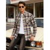 imageTACVASEN Mens Flannel Shirt Long Sleeve Plaid Shirts Cotton Lightweight Casual Button Down Work Shirt with 2 PocketsYellow