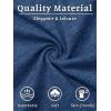 imageTACVASEN Mens Henley Shirts Long Sleeve Cotton Shirts for Travel Hiking Work Casual Regular FitDark Blue Hemp