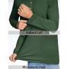 imageTACVASEN Mens Henley Shirts Long Sleeve Cotton Shirts for Travel Hiking Work Casual Regular FitDark Green Hemp