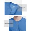 imageTACVASEN Mens Henley Shirts Long Sleeve Cotton Shirts for Travel Hiking Work Casual Regular FitSea Blue Hemp