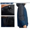 imageTACVASEN Mens Hiking Jacket Waterproof Raincoat Windproof Winter Outdoor Mountain Coat Navy M