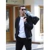 imageTACVASEN Mens Lightweight Jacket Casual Spring Fall Windbreaker Bomber Zip Up Coat With Pocket01black