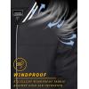 imageTACVASEN Mens Lightweight Jacket Casual Spring Fall Windbreaker Bomber Zip Up Coat With Pocket01black