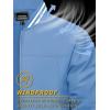 imageTACVASEN Mens Lightweight Jacket Casual Spring Fall Windbreaker Bomber Zip Up Coat With Pocket04light Blue