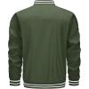 imageTACVASEN Mens Lightweight Jacket Casual Spring Fall Windbreaker Bomber Zip Up Coat With Pocket05green
