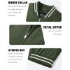 imageTACVASEN Mens Lightweight Jacket Casual Spring Fall Windbreaker Bomber Zip Up Coat With Pocket05green