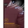 imageTACVASEN Mens Lightweight Jacket Casual Spring Fall Windbreaker Bomber Zip Up Coat With Pocket06red