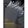 imageTACVASEN Mens Lightweight Jacket Casual Spring Fall Windbreaker Bomber Zip Up Coat With Pocket08grey