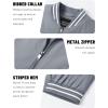 imageTACVASEN Mens Lightweight Jacket Casual Spring Fall Windbreaker Bomber Zip Up Coat With Pocket09light Grey