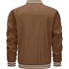 imageTACVASEN Mens Lightweight Jacket Casual Spring Fall Windbreaker Bomber Zip Up Coat With Pocket10brown