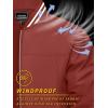 imageTACVASEN Mens Lightweight Jacket Casual Spring Fall Windbreaker Bomber Zip Up Coat With Pocket13orange Red