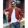imageTACVASEN Mens Lightweight Jacket Casual Spring Fall Windbreaker Bomber Zip Up Coat With Pocket13orange Red