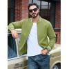 imageTACVASEN Mens Lightweight Jacket Casual Spring Fall Windbreaker Bomber Zip Up Coat With Pocket15olive Green