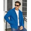 imageTACVASEN Mens Lightweight Windbreaker Full Zip Up Laydown Collar Jackets Light Casual Coat with Zip PocketsBlue Green