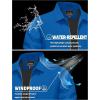 imageTACVASEN Mens Lightweight Windbreaker Full Zip Up Laydown Collar Jackets Light Casual Coat with Zip PocketsBlue Green