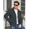 imageTACVASEN Mens Lightweight Windbreaker Full Zip Up Laydown Collar Jackets Light Casual Coat with Zip PocketsDark Gray