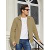 imageTACVASEN Mens Lightweight Windbreaker Full Zip Up Laydown Collar Jackets Light Casual Coat with Zip PocketsKhaki