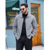 imageTACVASEN Mens Lightweight Windbreaker Full Zip Up Laydown Collar Jackets Light Casual Coat with Zip PocketsLight Gray