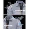 imageTACVASEN Mens Lightweight Windbreaker Full Zip Up Laydown Collar Jackets Light Casual Coat with Zip PocketsLight Gray