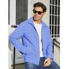 imageTACVASEN Mens Lightweight Windbreaker Full Zip Up Laydown Collar Jackets Light Casual Coat with Zip PocketsLightblue