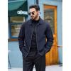 imageTACVASEN Mens Lightweight Windbreaker Full Zip Up Laydown Collar Jackets Light Casual Coat with Zip PocketsNavy