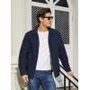 imageTACVASEN Mens Lightweight Windbreaker Full Zip Up Laydown Collar Jackets Light Casual Coat with Zip PocketsNavy