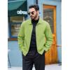 imageTACVASEN Mens Lightweight Windbreaker Full Zip Up Laydown Collar Jackets Light Casual Coat with Zip PocketsOgreen