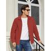 imageTACVASEN Mens Lightweight Windbreaker Full Zip Up Laydown Collar Jackets Light Casual Coat with Zip PocketsOrange Red