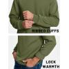 imageTACVASEN Mens Long Sleeve Crewneck Sweatshirt Winter and Fall Casual Warm Sweatshirt Fleece Lined PulloverArmy Green