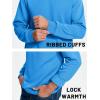 imageTACVASEN Mens Long Sleeve Crewneck Sweatshirt Winter and Fall Casual Warm Sweatshirt Fleece Lined PulloverAzure Blue
