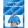 imageTACVASEN Mens Long Sleeve Crewneck Sweatshirt Winter and Fall Casual Warm Sweatshirt Fleece Lined PulloverAzure Blue