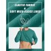 imageTACVASEN Mens Long Sleeve Crewneck Sweatshirt Winter and Fall Casual Warm Sweatshirt Fleece Lined PulloverEmerald Green