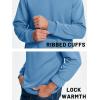 imageTACVASEN Mens Long Sleeve Crewneck Sweatshirt Winter and Fall Casual Warm Sweatshirt Fleece Lined PulloverHaze Blue