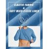 imageTACVASEN Mens Long Sleeve Crewneck Sweatshirt Winter and Fall Casual Warm Sweatshirt Fleece Lined PulloverHaze Blue