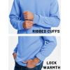 imageTACVASEN Mens Long Sleeve Crewneck Sweatshirt Winter and Fall Casual Warm Sweatshirt Fleece Lined PulloverLight Blue